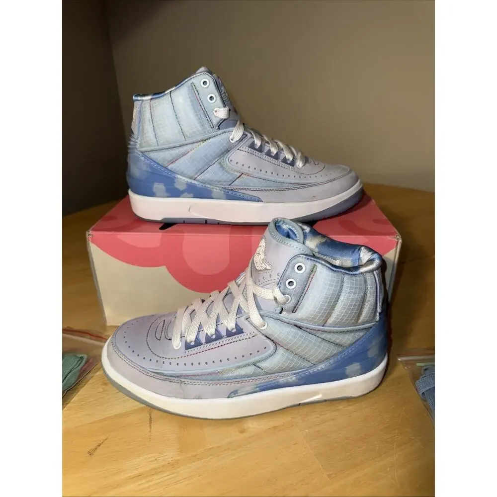 Air Jordan 2 Retro SP J Balvin DQ07691-419 SIZE 4Y / 5.5W Celestine Blue